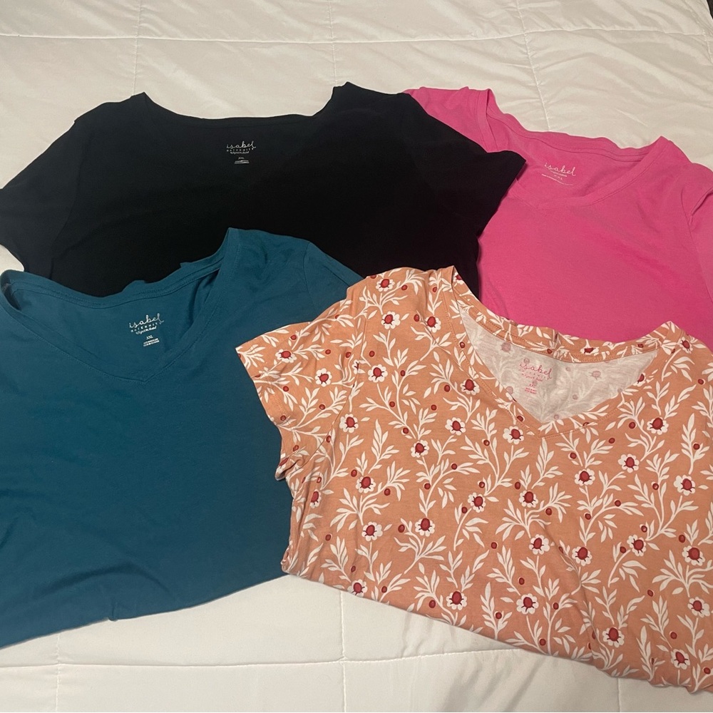 Lot of 4 Isabel Maternity Tees-XXL